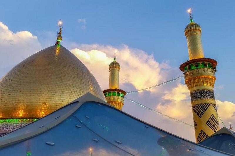 معالم من مرقد النور: خيامُ سقف الصحن الشريف لمرقد أبي الفضل العبّاس (عليه السلام)