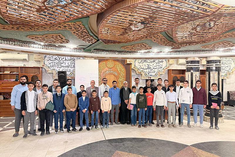 المجمع العلمي ينظم محاضرة تربوية لطلبة مشروع الحفظ في بغداد