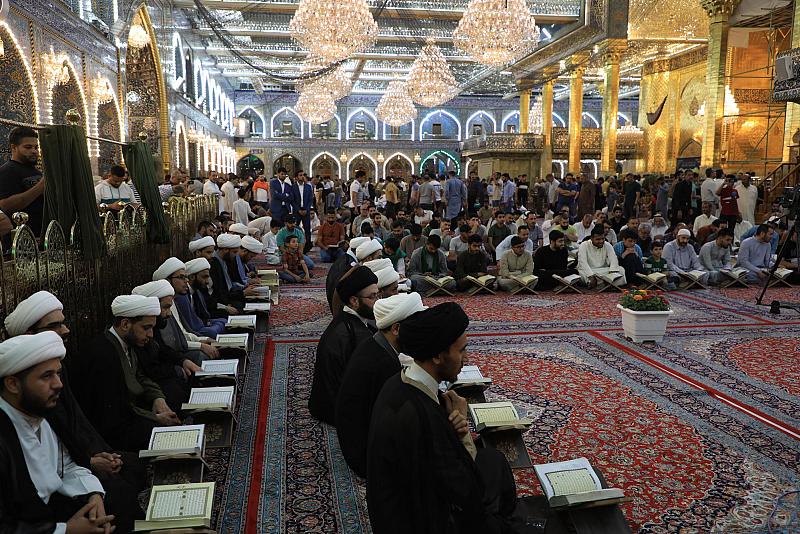 المجمع العلميّ يقيم محفل (عرش التلاوة) القرآني بحضور طلبة الحوزة العلميّة