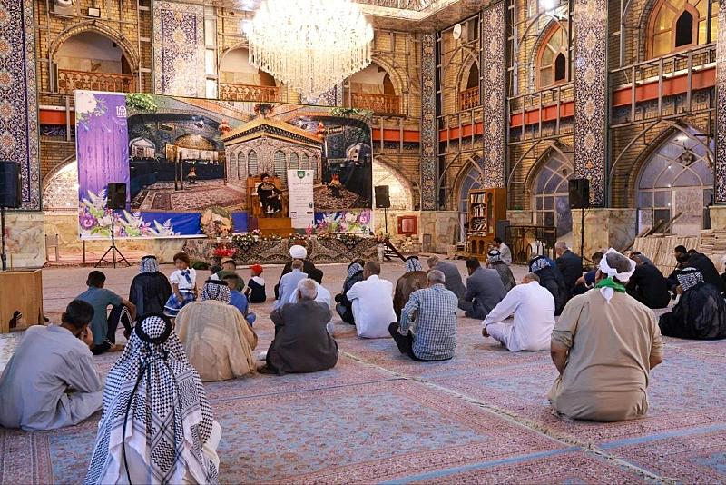قسم الشؤون الفكرية يقيم برنامجه العبادي (بيوت النعيم) في مرقد القاسم بن الإمام الكاظم (عليهما السلام)