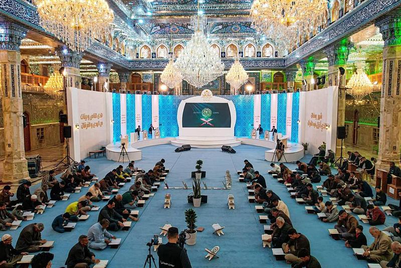 ضمن فعاليات ملتقى النورين.. طلبة الجامعات يشاركون في الختمة القرآنية المركزية في بابل