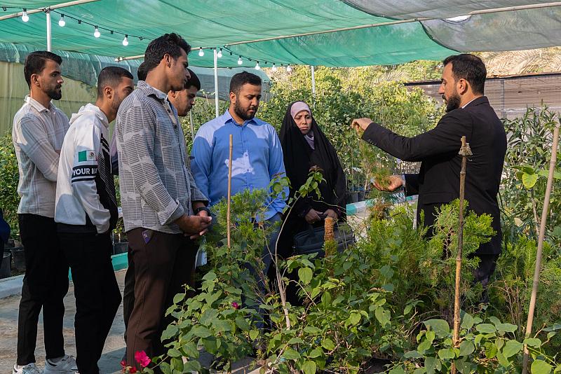 مشاتل الكفيل تستقبل طلبة كلية الزراعة في جامعة كربلاء