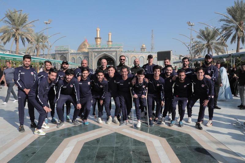 العتبة العباسية تستقبل المنتخبَ الوطني لمبتوري الأطراف