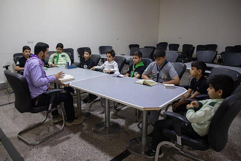 قسم الشؤون الفكرية ينظم برامج تدريبية لفرق المواهب في جمعية كشافة الكفيل