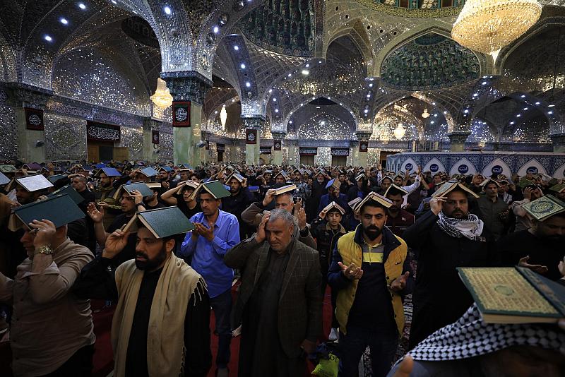 بمشاركة طلبة جامعة كربلاء.. العتبة العباسية تحيي مراسم ليلة القدر في سامرّاء