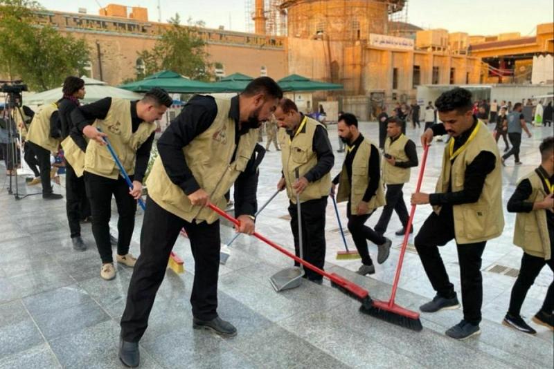 خدماتٌ متعدّدة قدّمتها مواكبُ شعبة الإغاثة والدعم لزائري سامراء المقدّسة