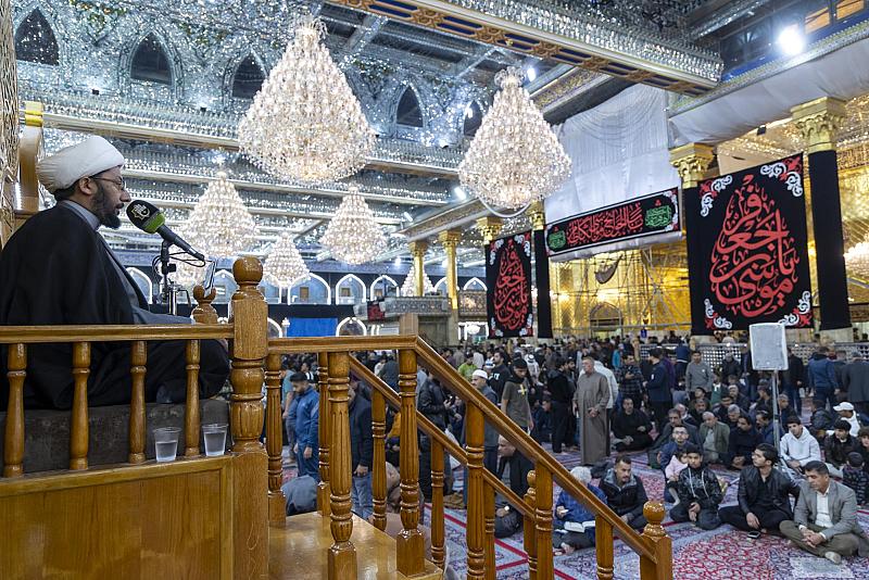 العتبة العباسية المقدسة تقيم مجلس عزاء بذكرى شهادة الإمام الكاظم (عليه السلام)