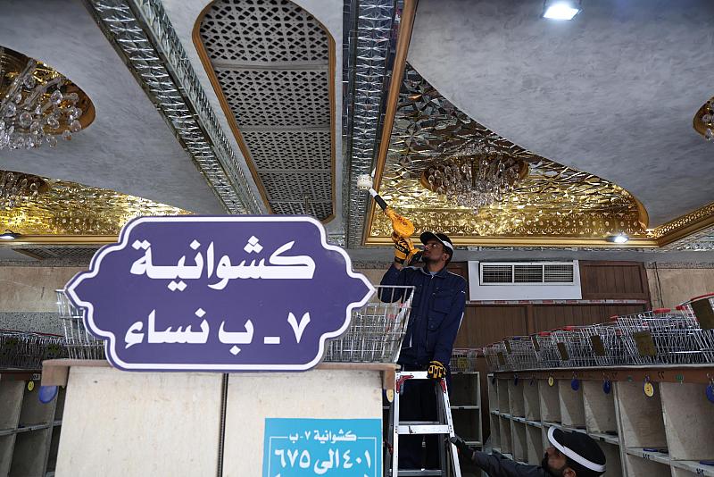 قسم الصيانة يباشر بالمرحلة الثانية لإدامة منظومات الإنذار المبكّر في صحن مرقد أبي الفضل العباس (عليه السلام)