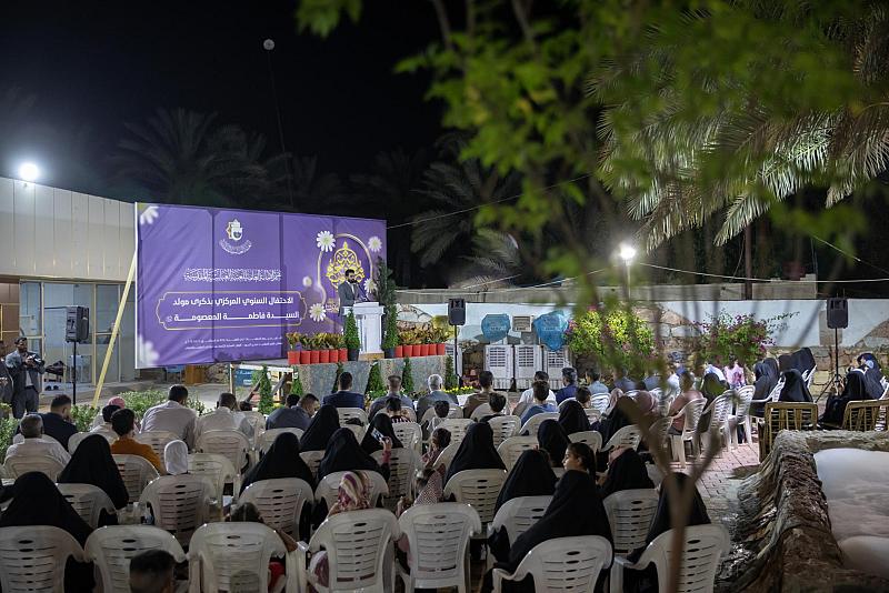 العتبة العباسية تحيي ذكرى ولادة السيدة المعصومة (عليها السلام) في مشاتل الكفيل