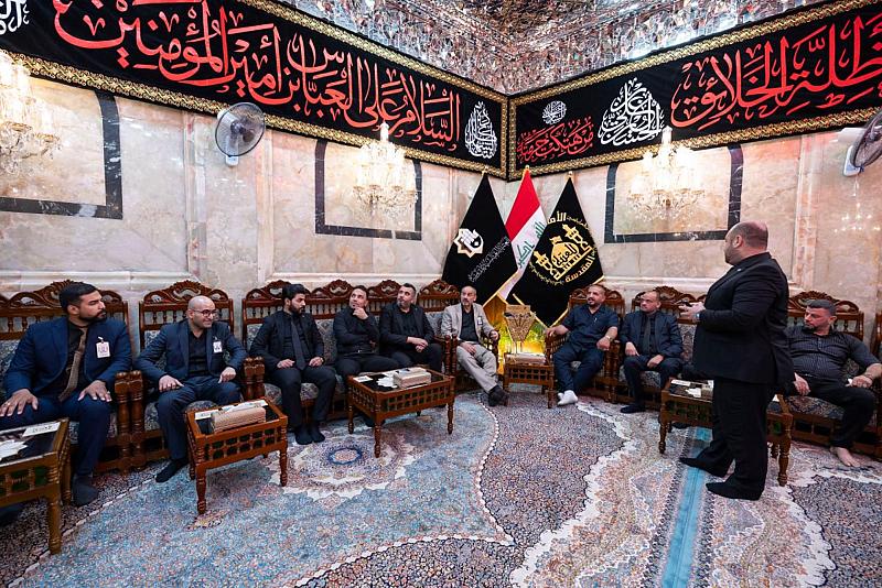 وفد تربوي من محافظة ذي قار يشيد بمشاريع العتبة العباسية الخدمية