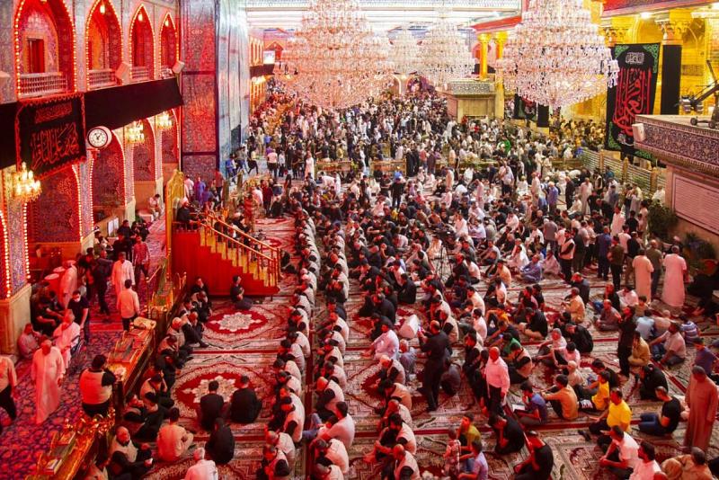 اختتامُ مجلس عزاء شهادة الإمام الباقر وسفير جدّه الحسين (عليهم السلام) في العتبة العبّاسية المقدّسة