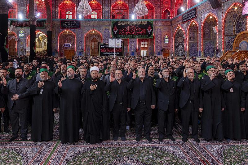 خدمة العتبتين المقدستين يحيون ذكرى شهادة الإمام علي (عليه السلام) عبر موكب عزاء موحد
