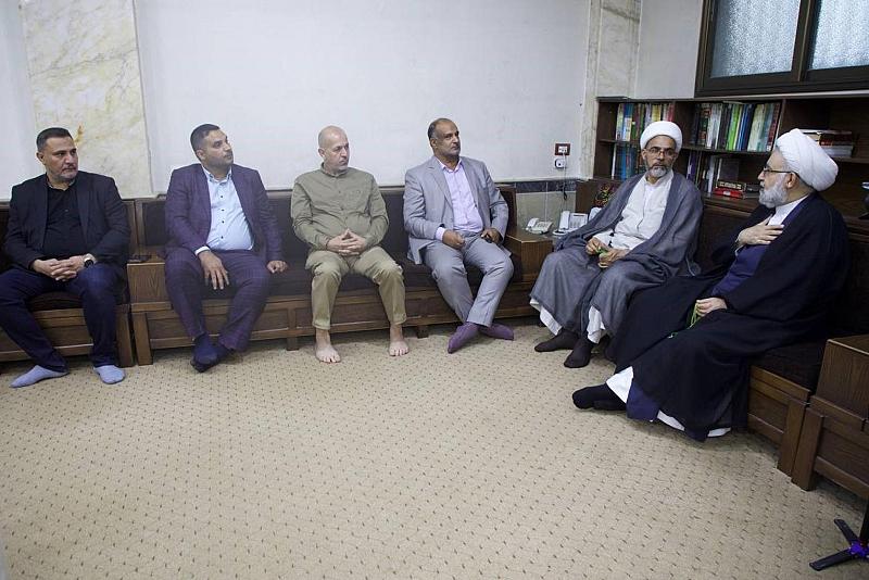 وفد العتبة العباسية يلتقي وكيل المرجعية الدينية العليا في سوريا