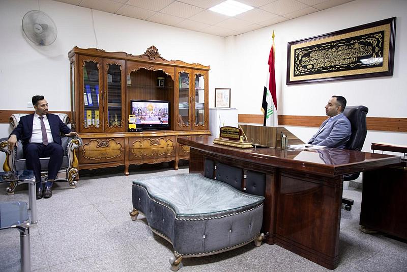 العتبة العباسية المقدسة تقدّم دعوة لجامعة المثنى للمشاركة في حفل تخرّج الطلبة