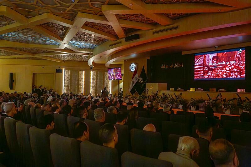 مؤتمر ذاكرة الألم في العراق يشهد عرض فيلمٍ يوثّق الجرائم والانتهاكات بحقّ العراقيين ويخلّد بطولاتهم