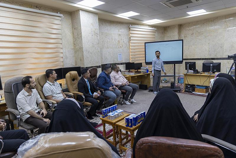 قسم الشؤون الفكرية ينظّم برنامجاً متكاملاً لوفد المجمع العلمي العراقي