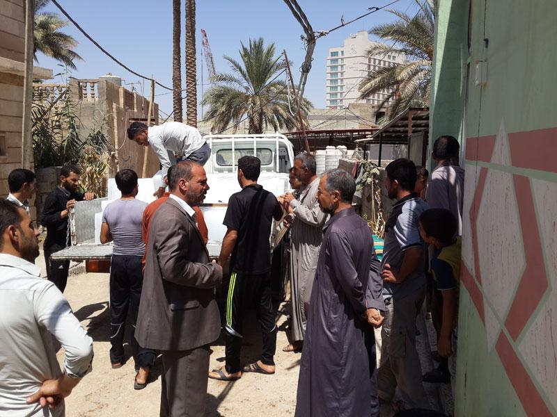 قسم الشؤون الخدمية في العتبة العباسية المقدسة جهودٌ استثنائية لتقديم الخدمات للعوائل المهجّرة..