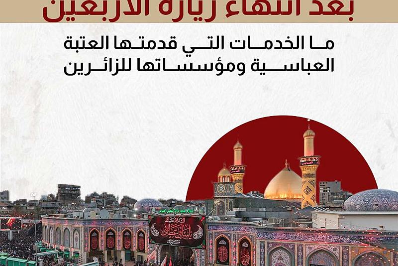 ما الخدمات التي قدمتها العتبة العباسية ومؤسساتها للزائرين