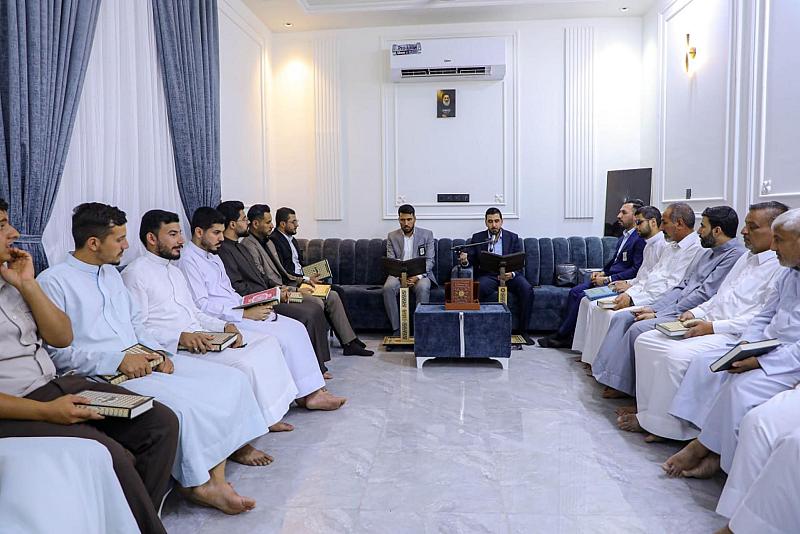 المجمع العلمي يقيم محفلاً قرآنيًّا في الديوانية إحياءً لذكرى يوم المباهلة والتصدق بالخاتم