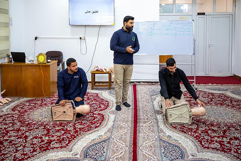 قسم الشؤون الطبية يواصل تنظيم ورش تدريبية لرفع كفاءة المنتسبين في الإسعافات الأولية