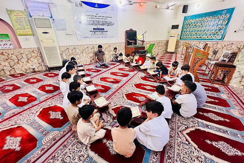 تفاعل كبير بين الطلبة وأساتذتهم في مشروع الدورات القرآنية الصيفية ببغداد