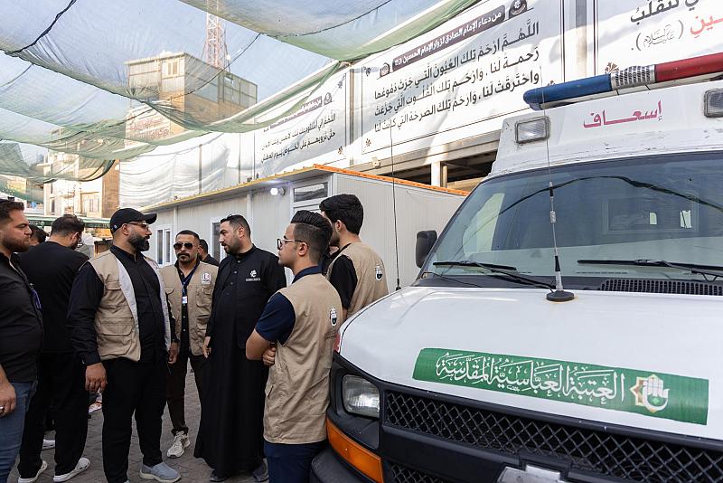 تعزيزًا لخطتها الطبية.. العتبة العباسية المقدسة تنشر أكثر من 13 سيارة إسعاف و100 مسعف بزيارة الأربعين