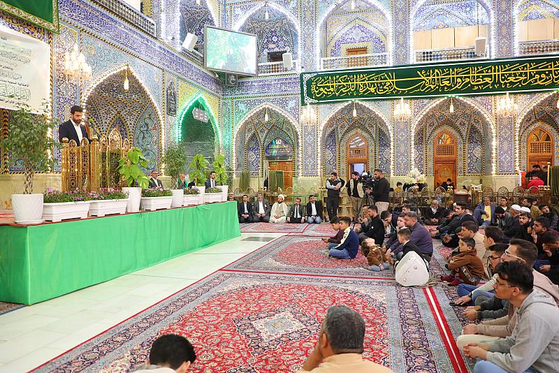 أجواء الفرح تعمّ أرجاء العتبة العبّاسية بذكرى ولادة أمير المؤمنين (عليه السلام)