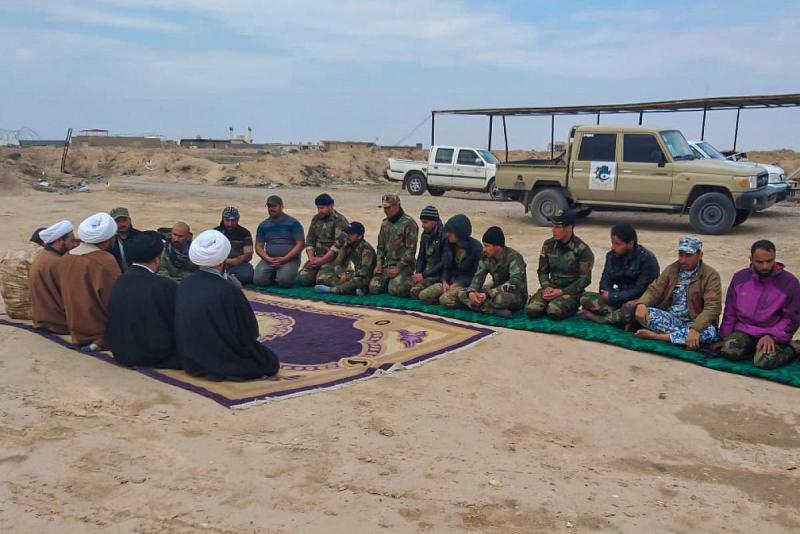 مبلّغو المرجعيّة العُليا في لجنة الإرشاد والدعم يقدّمون دعمهم وينقلون التوصيات والسلام للمرابطين في ناظم التقسيم