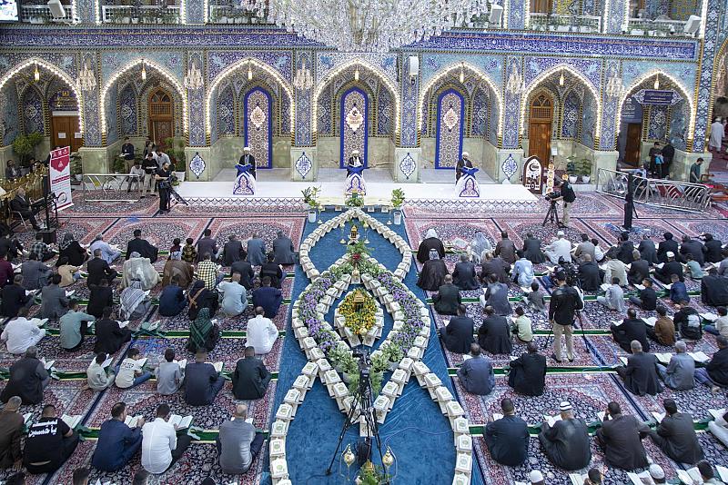 طلبة العلوم الدينية يشاركون في الختمة القرآنية المركزية المرتلة