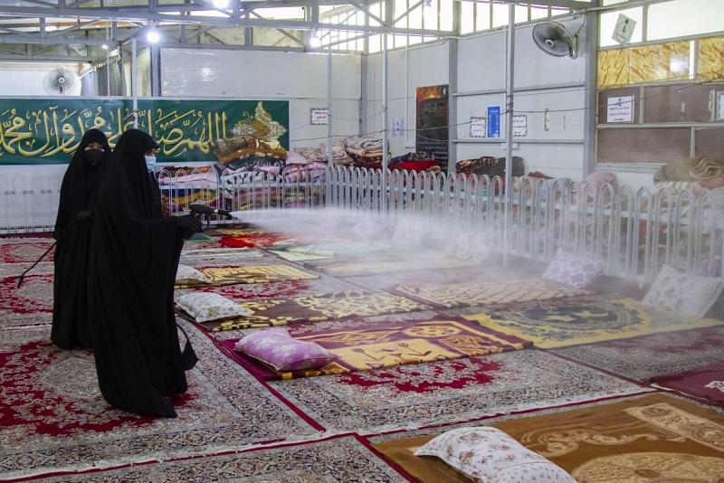 جهودٌ استثنائيّة بذلتها الملاكاتُ النسويّة في المضيف الخارجيّ للعتبة العبّاسية المقدّسة للزائرات