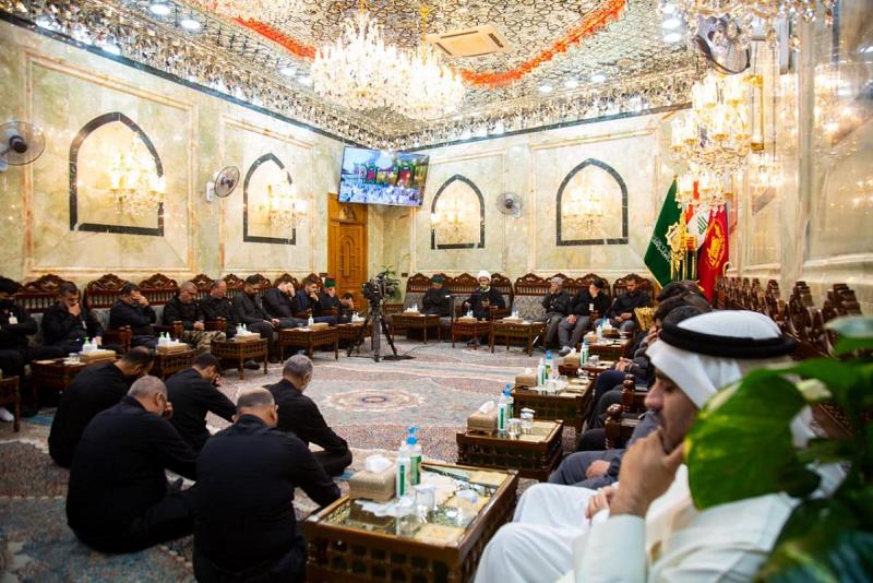 العتبةُ العبّاسيةُ المقدّسة تُقيم مجلسَ عزاءٍ لمنتسبيها لاستذكار شهادة باقر العلوم