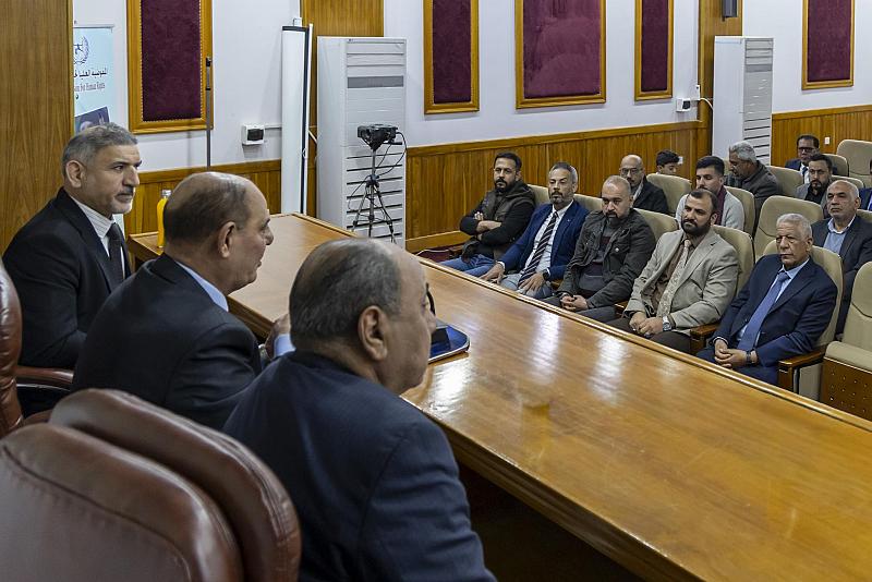 قسم الإعلام يشارك في اجتماع نقابة الصحفيين العراقيين في كربلاء ويستعرض خدماته لدعم العمل الصحفي