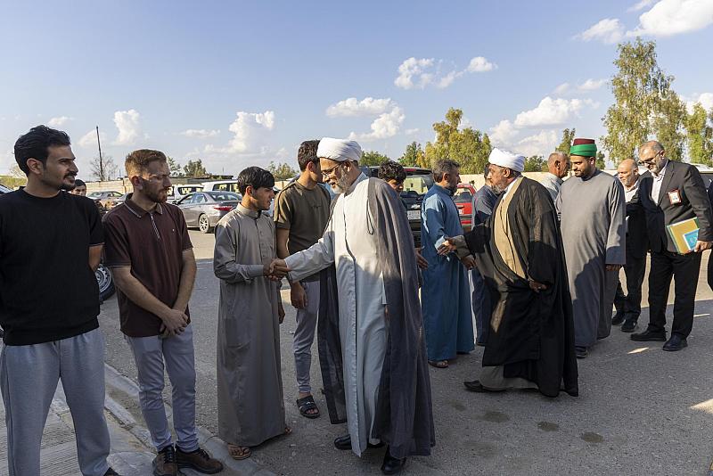 وفد العتبة العباسية المقدسة يزور قضاء آمرلي ويشيد بجهود أهاليه في دعم الشعبين الإيراني واللبناني