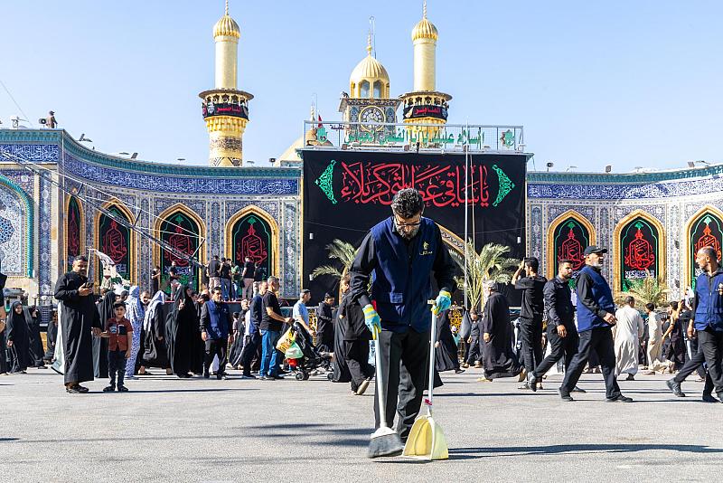 بــ 1170 منتسبا قسم الشؤون الخدمية يدير منظومة خدمة الزائرين وإدارة الحشود المليونية
