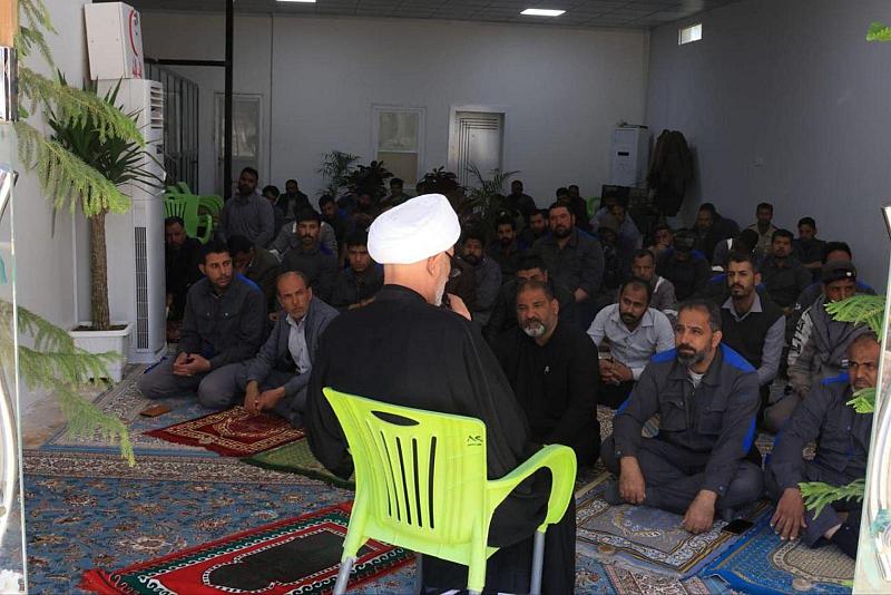 قسم الشؤون الدينية يواصل تقديم المحاضرات الفقهية لملاكات مجموعة مشاتل الكفيل