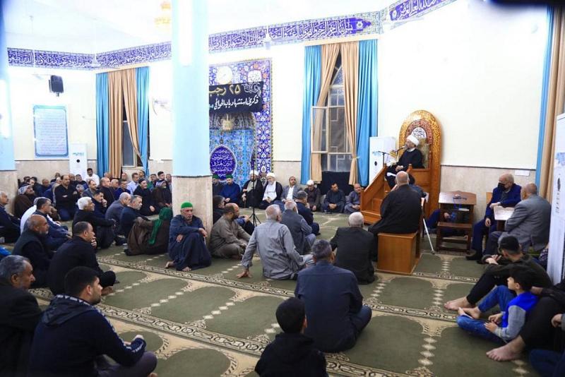 وفدُ العتبة العبّاسية المقدّسة يحضر تأبينَ مشرفِها الأسبق عبد الهادي المرشدي في ذكرى وفاته