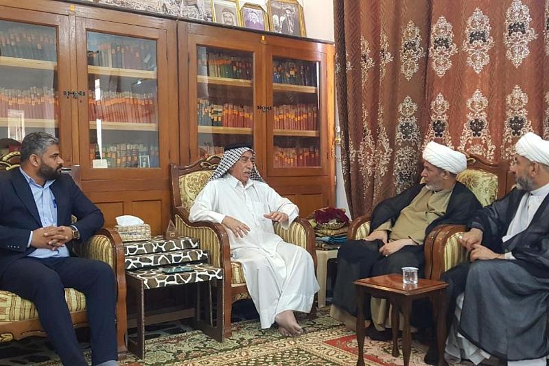 وفدُ قسم المعارف يزور مكتبة الشيخ فريق آل فرعون في النجف الأشرف