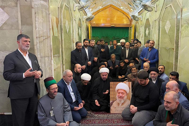 العتبة العباسية المقدسة تشهد تشييع جثمان المحقق الشيخ محمد رضا المامقاني