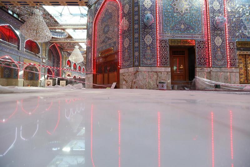 الانتهاءُ من المقطع الأوّل لمشروع إكساء صحن أبي الفضل العبّاس (عليه السلام) بالمرمر...