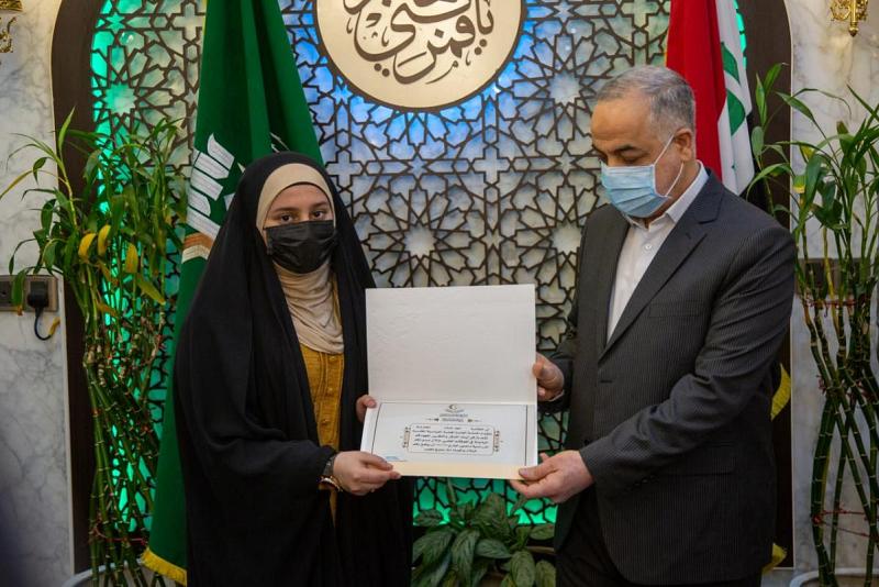 العتبةُ العبّاسيةُ المقدّسة تكرّم مجموعةً من الطلبة المتفوّقين للمراحل الدراسيّة المنتهية في محافظة بابل
