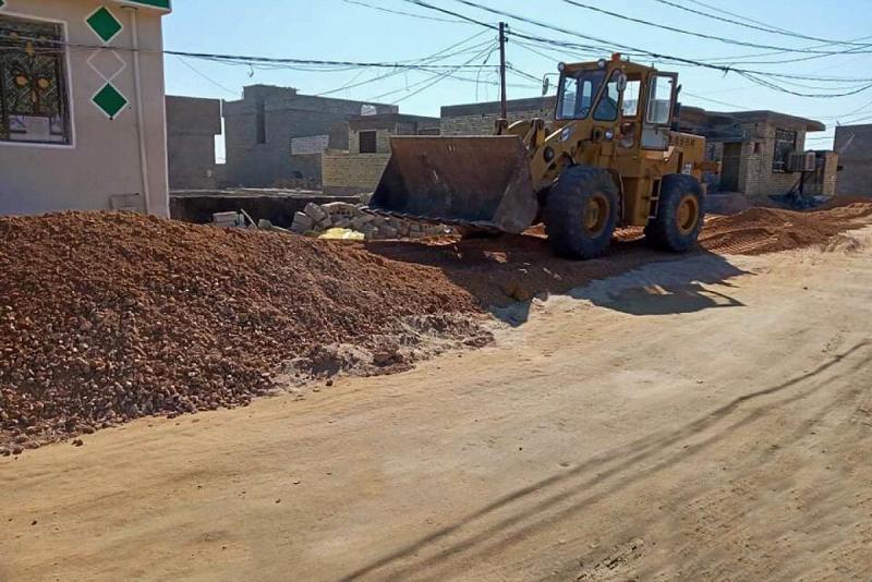 تأهيلُ وإكساء أحد شوارع الأحياء السكنيّة في كربلاء