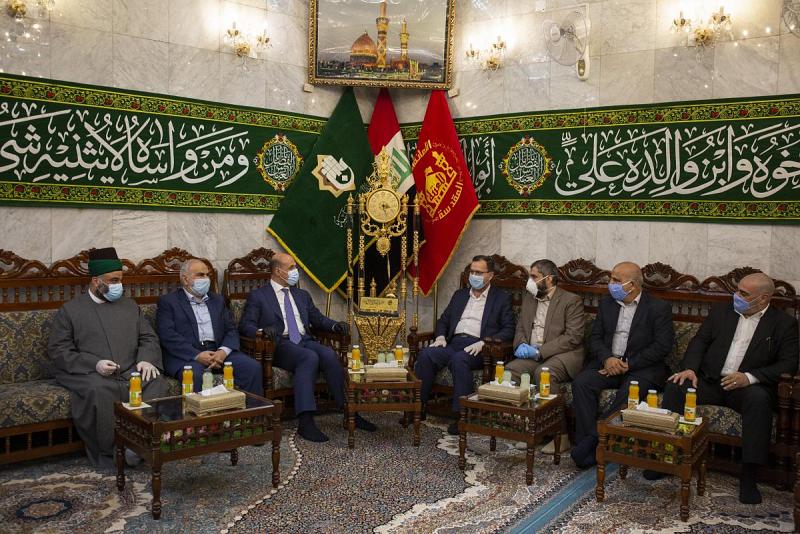 وزيرُ الشباب والرياضة يتشرّف بزيارة العتبة العبّاسية المقدّسة ويلتقي بأمينها العام