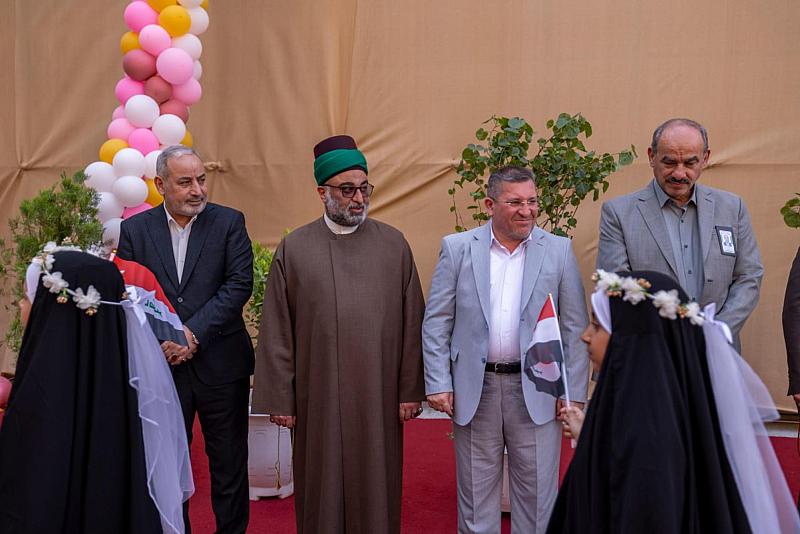 الأمين العام للعتبة العباسية المقدسة يستقبل المشاركات في فعاليات اليوم الثاني من حفل التكليف الشرعي
