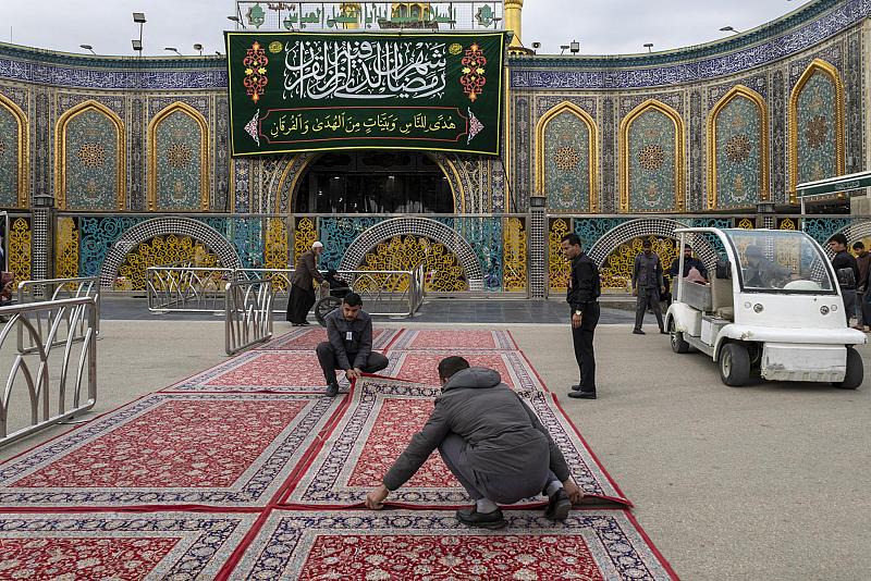 قسم الشؤون الخدمية يكثف جهوده لخدمة الزائرين في ليلة الجمعة