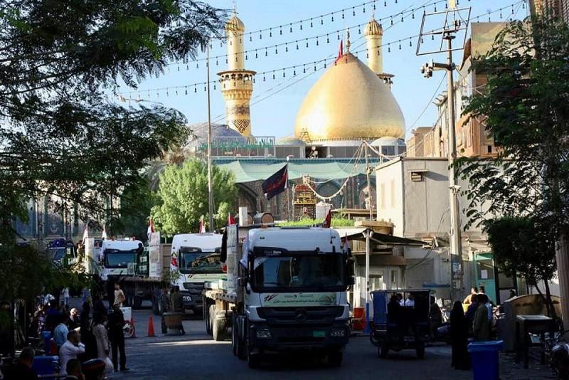 بعد ان اُنجز واُحتفي به ... الشباك الجديد لمرقد العقيلة يودع كربلاء