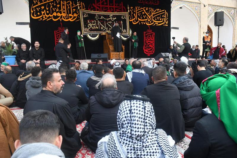 موكبُ كربلاء الموحّد ينقل تعازي ومواساة أهاليها بذكرى استشهاد الإمام الهادي في سامراء