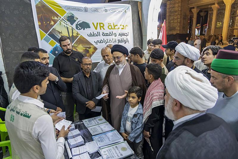 قسم العلاقات العامة يفتتح محطّات فتية الكفيل الثقافية في مزار التابعي سعيد بن جبير