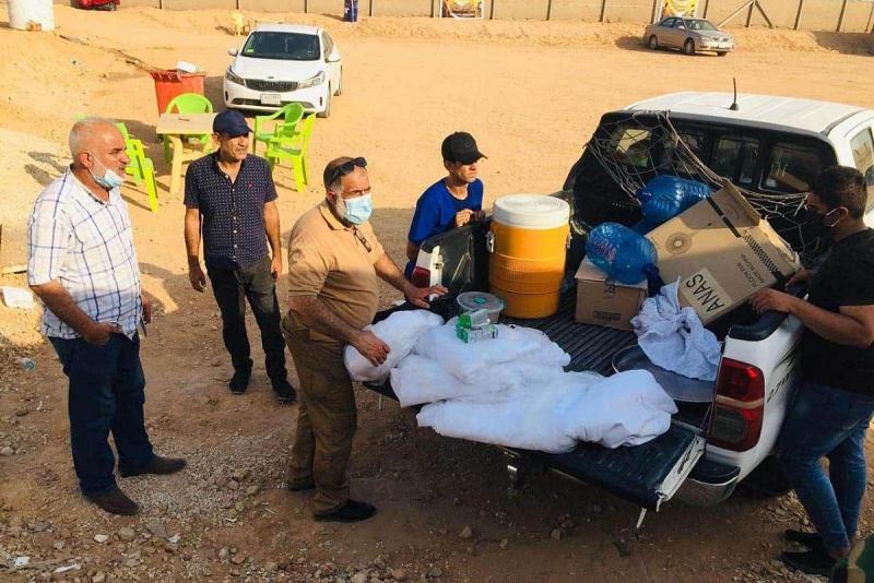 مواكبُ الدعم اللوجستيّ من ثلاث محافظاتٍ تقدّمُ دعمَها لمغتسل يس