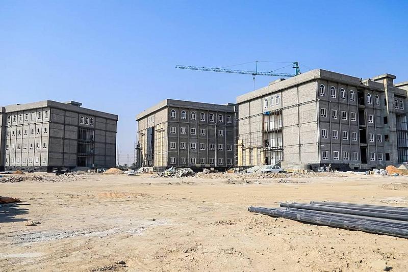 قسم المشاريع الهندسية يواصل الأعمال في مشروع مجمع جامعة العميد الجديد بكربلاء
