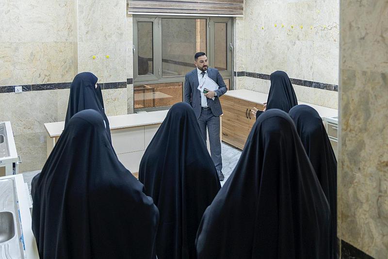 قسم الشؤون الطبية ينظم جولة تعريفية لملاكاته النسوية في مركز السيد جعفر الحلي الصحي